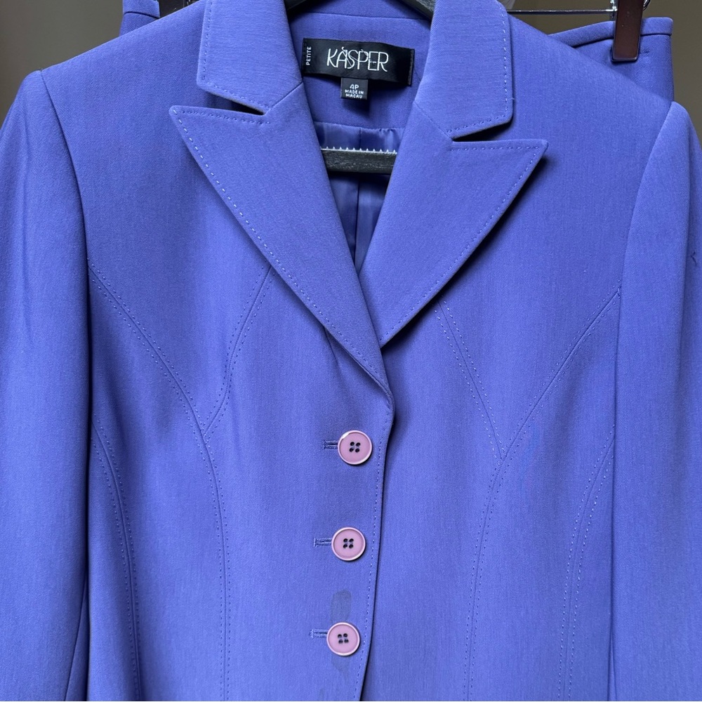 Kasper Women's Violet Blazer with Button Detail